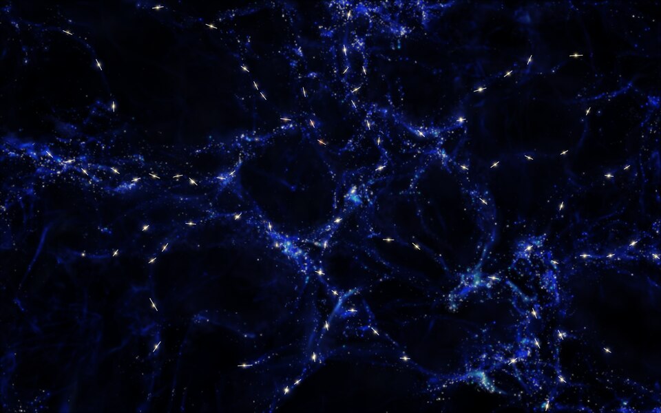 Mysterious alignments between the spin axes of quasars and larger-scale structures